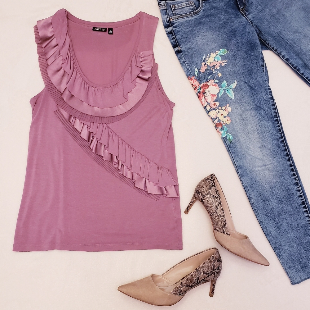 APT 9 Ruffle Tank